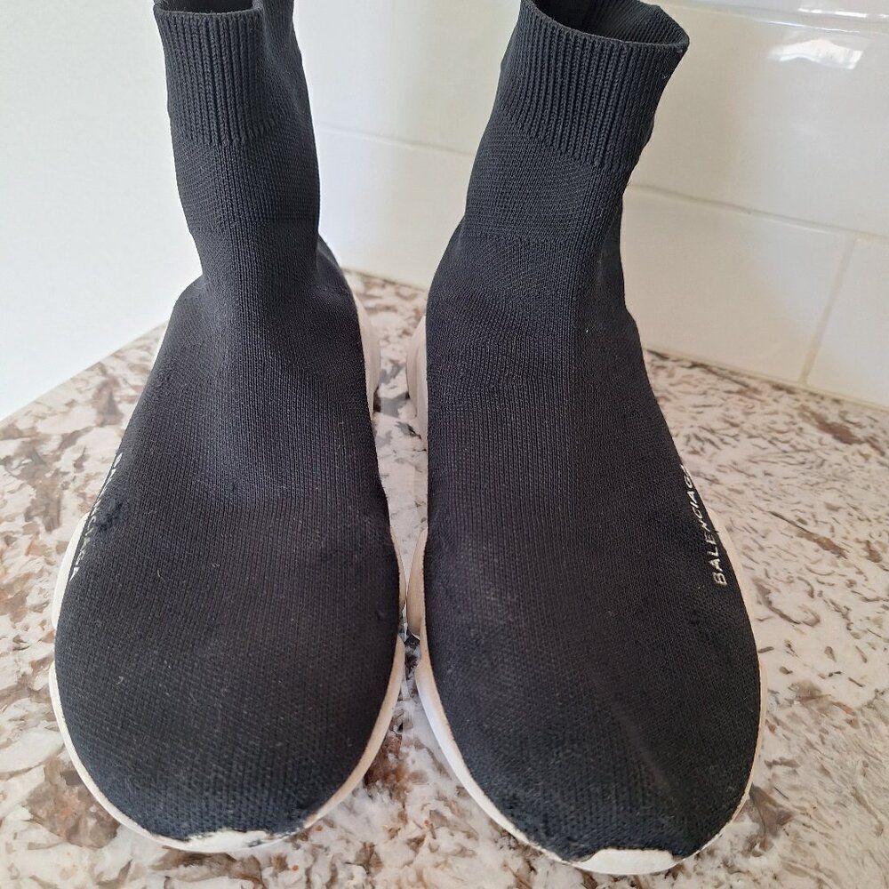 Balenciaga Speed Sneaker In‎ Black Polyester Athletic Shoes Sneakers Mens EU 41